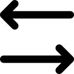 Action, Arrows, Horizontal, Move, Swap, Switch, Transfer Icon SVG Icon